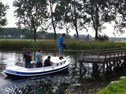 Aanmeren bij het meer te Dirkshorn!