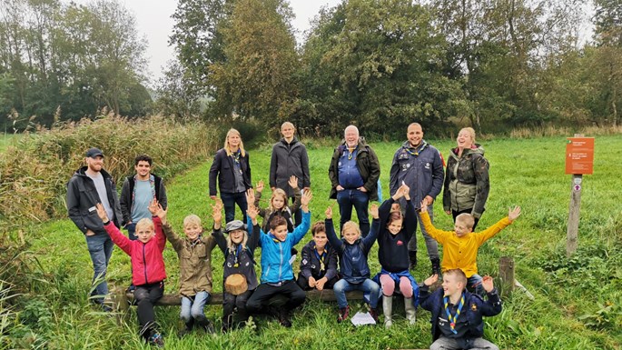 Boswandeling welpen