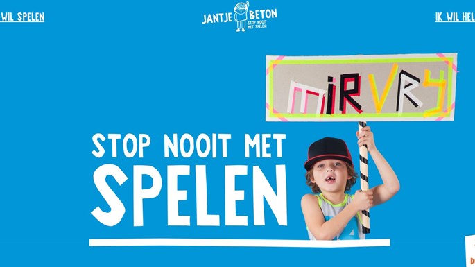 Stop nooit met spelen