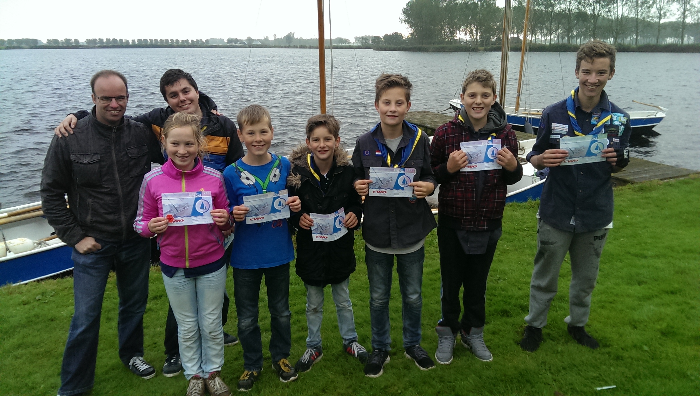 CWO diploma's uitgereikt aan zeeverkenners UPDATE