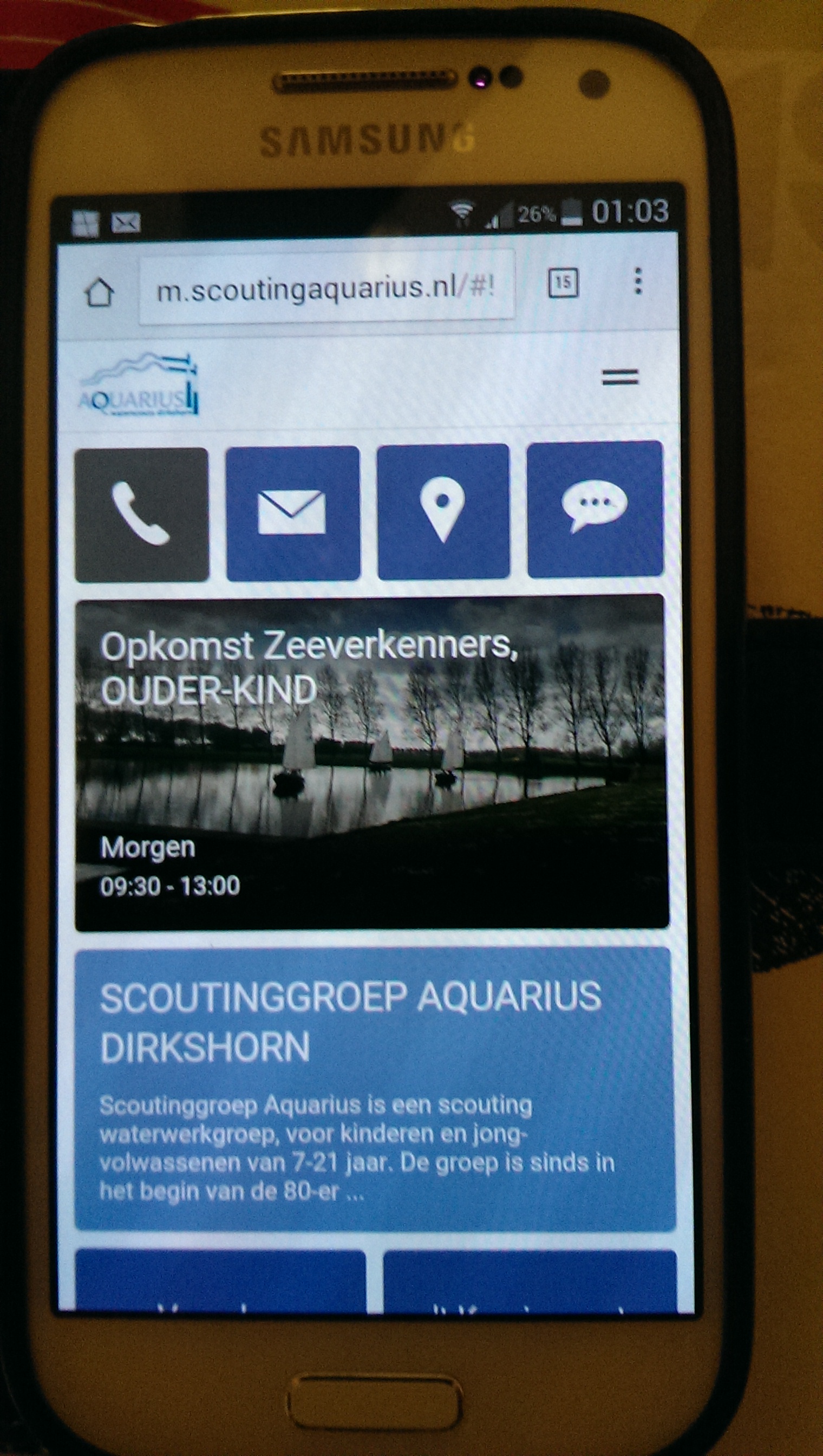 Website Aquarius nu mobiel te gebruiken !