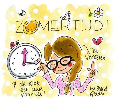 zomertijd tekening