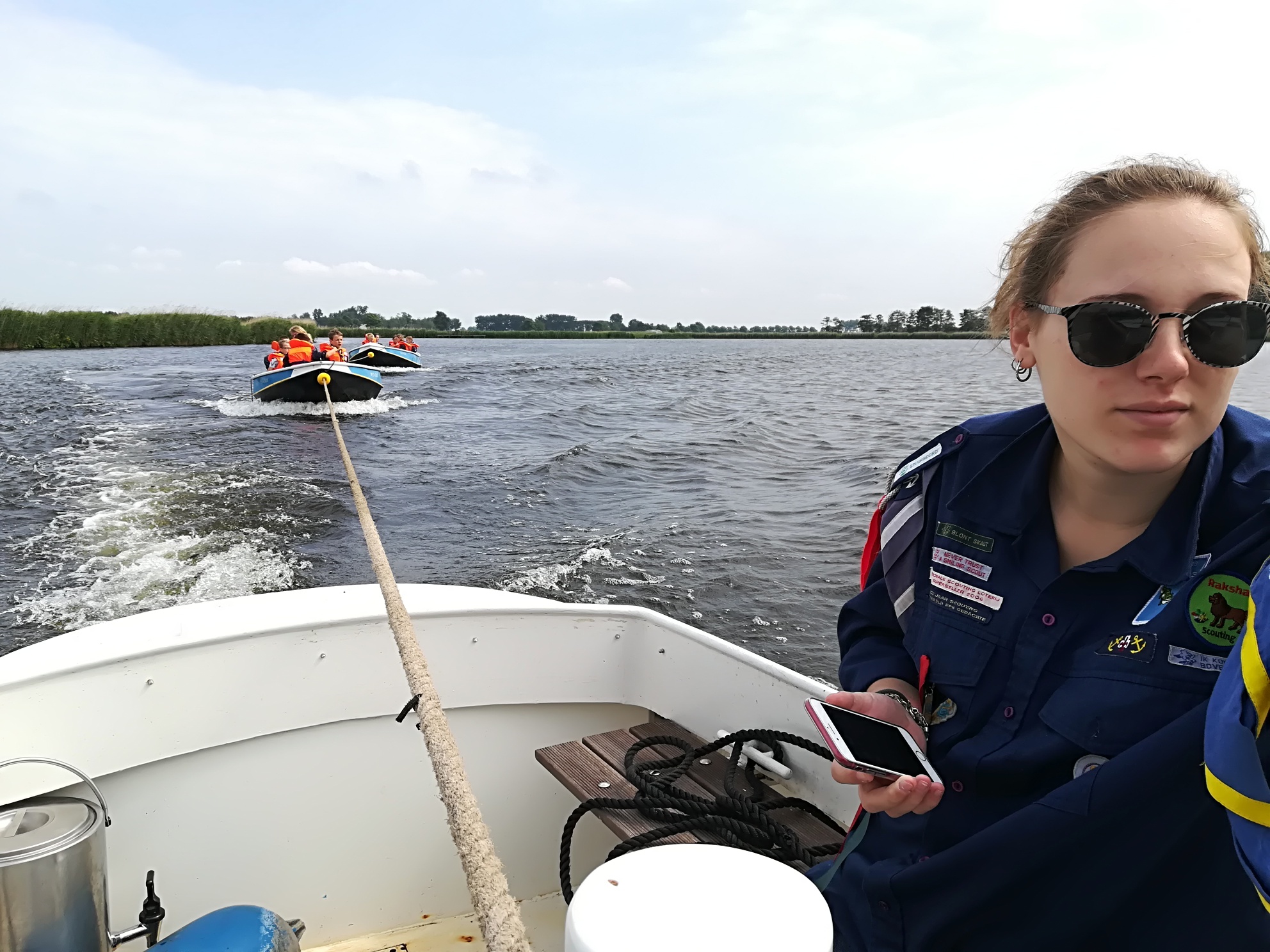 Dolfijnen lekker gesleept