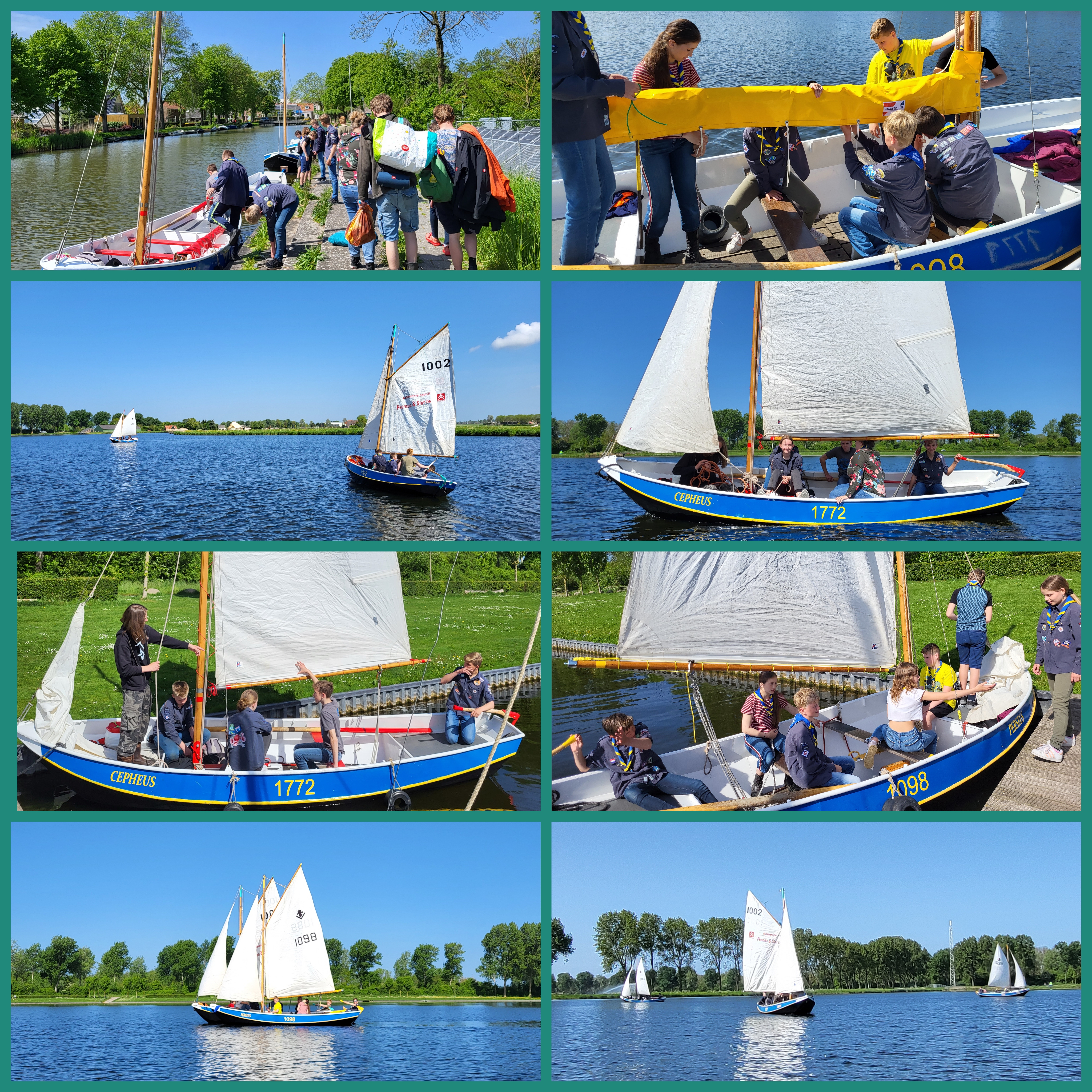 Heerlijk zeilweer bij de zeeverkenners!!